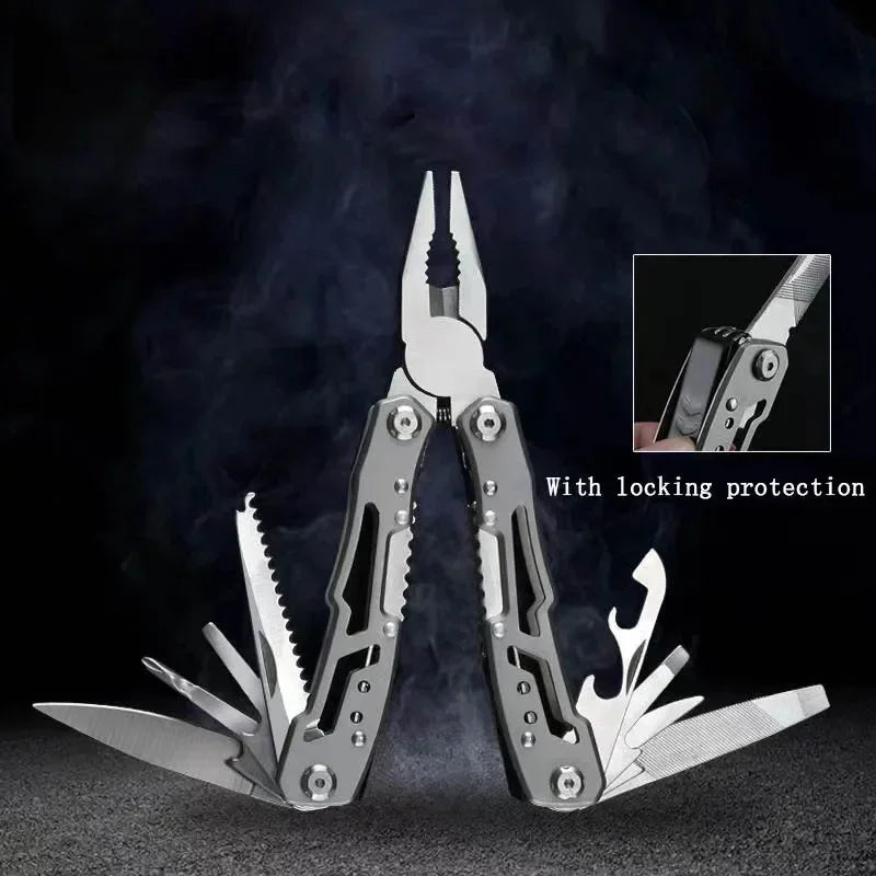 Mini Folding Multi-Tool Pocket Knife with Pliers – Tactical Outdoor Survival Tool