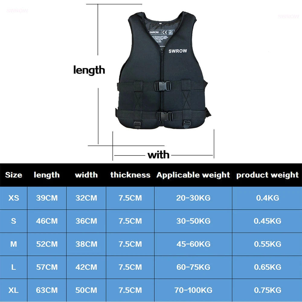 Adult Inflatable Life Vest for Water Sports