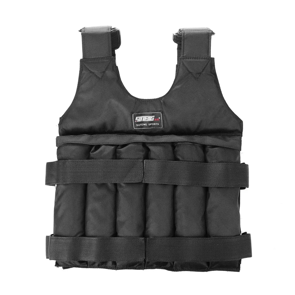 Adjustable Weighted Vest – 3-50KG Fitness Training Jacket
