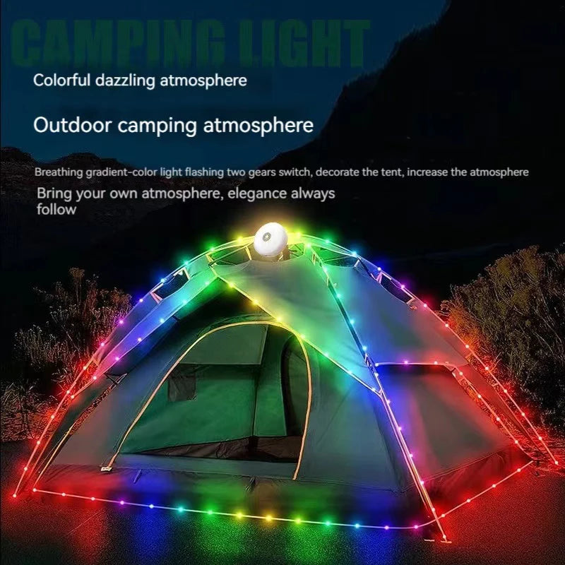 10M Waterproof LED Camping Lamp Strip – Outdoor Garden & Tent Decoration