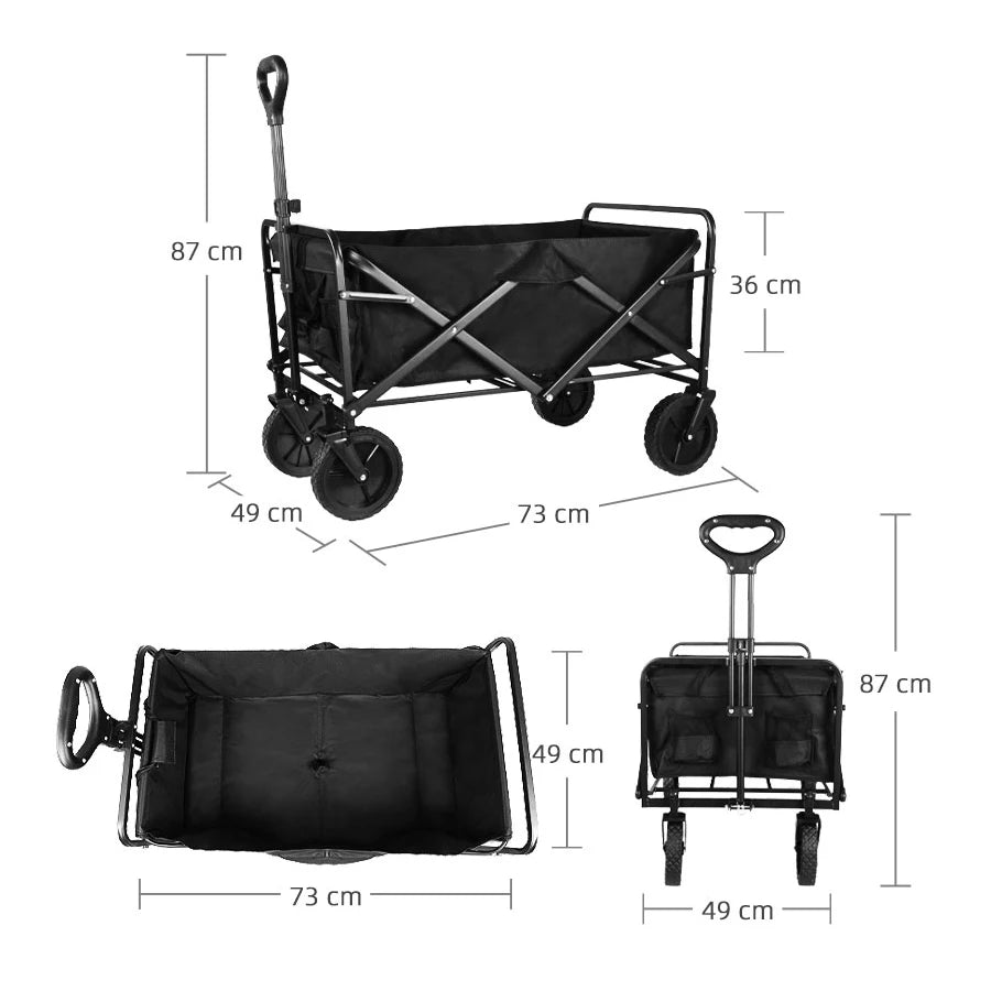 Heavy-Duty Folding Outdoor Utility Wagon