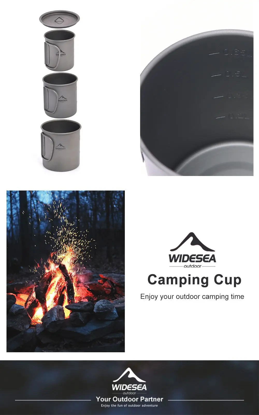 Widesea Titanium Camping Mug
