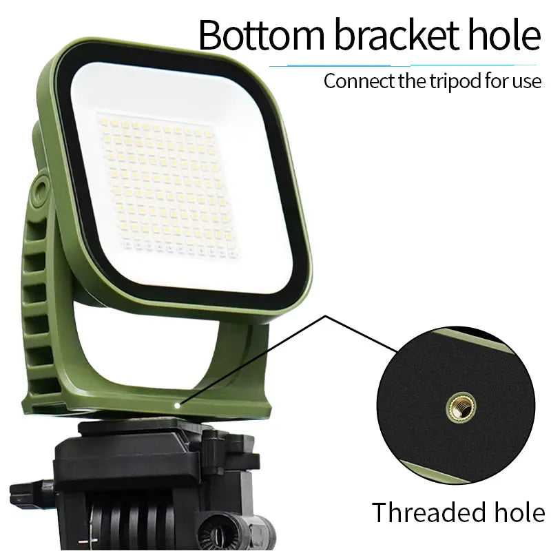 MOSLIGHTING 80W Solar Camping Lantern – Zoom Torch with Magnet & Strong LED Light