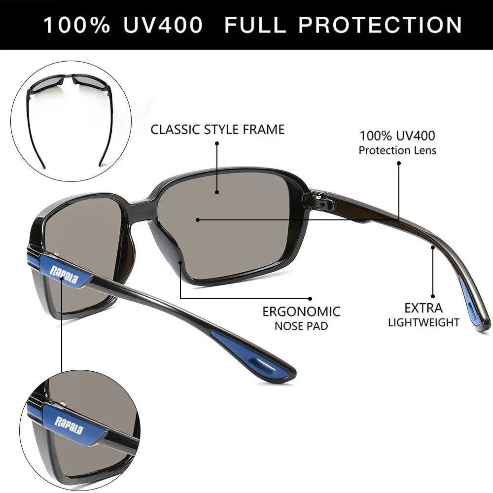 Rapala Polarized UV400 Fishing Sunglasses for Men – Classic Outdoor Eyewear