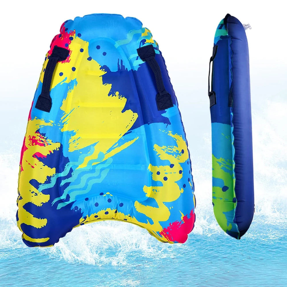 Thick PVC Inflatable Surfboard – Portable Swim & Surf Board for Beach