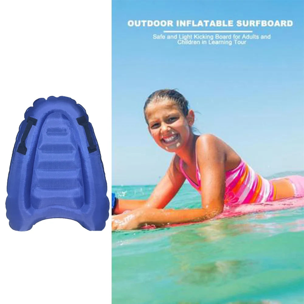 Oxford Cloth Inflatable Floating Bed – Surfboard Style Swimming Float