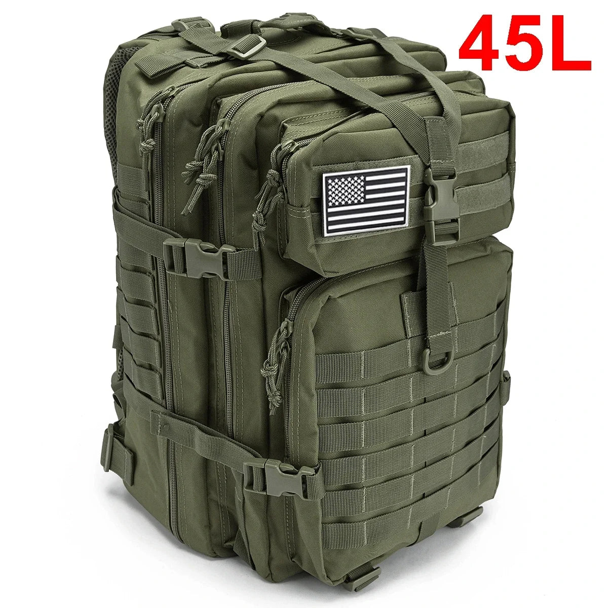 30/50L Tactical Backpack – MOLLE Survival Pack for Hiking, Travel & Hunting
