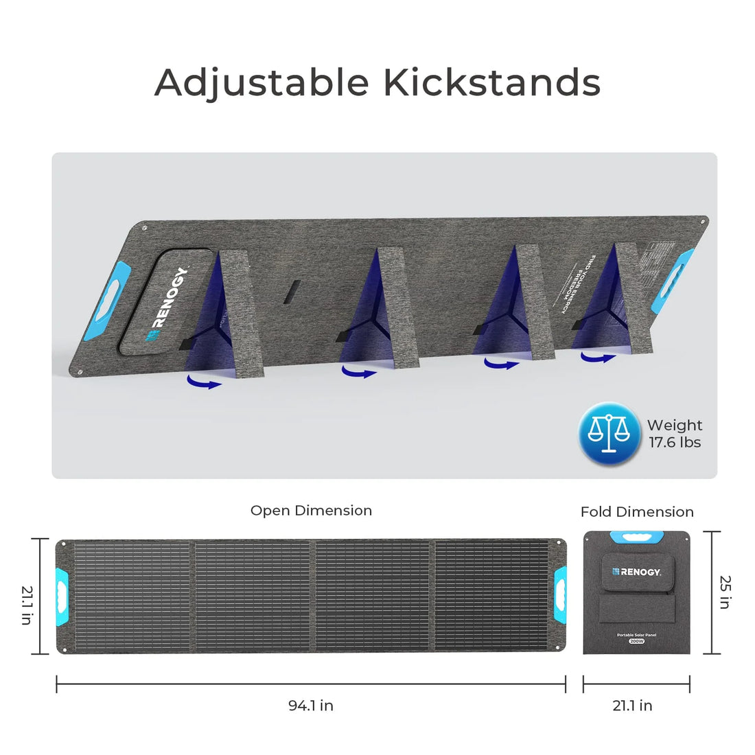 Renogy 200W Foldable Solar Panel – IP65 Waterproof Portable Charger for Camping & RV