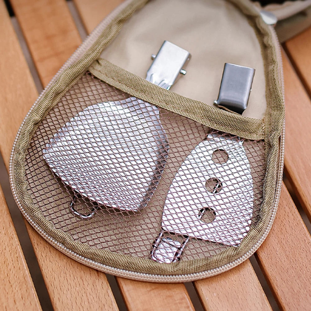 Folding Spatula Spoon – Stainless Steel Outdoor Cooking Tool