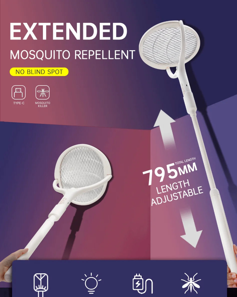 3500V 5-in-1 USB Rechargeable Killer Lamp – Bug Zapper &Mosquito  Swatter