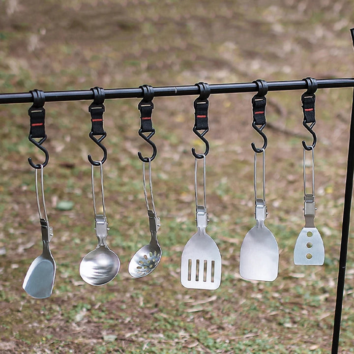 Folding Spatula Spoon – Stainless Steel Outdoor Cooking Tool