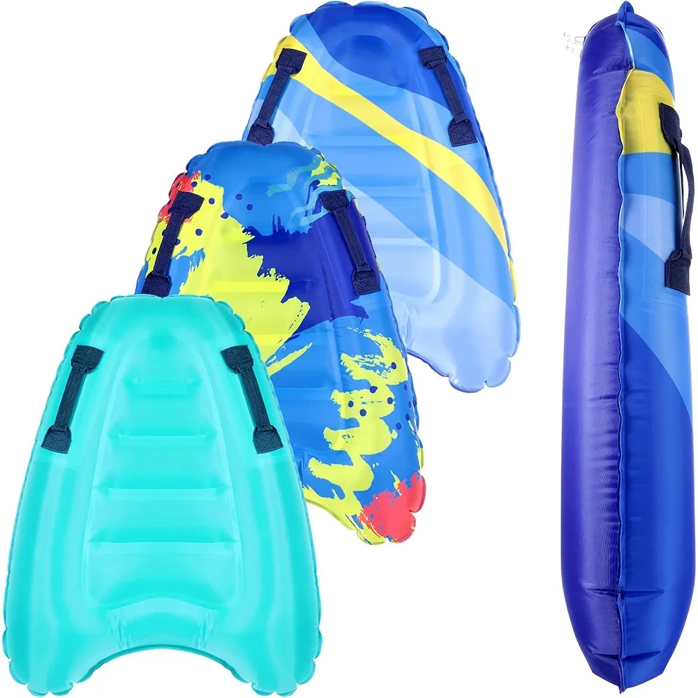 Thick PVC Inflatable Surfboard – Portable Swim & Surf Board for Beach