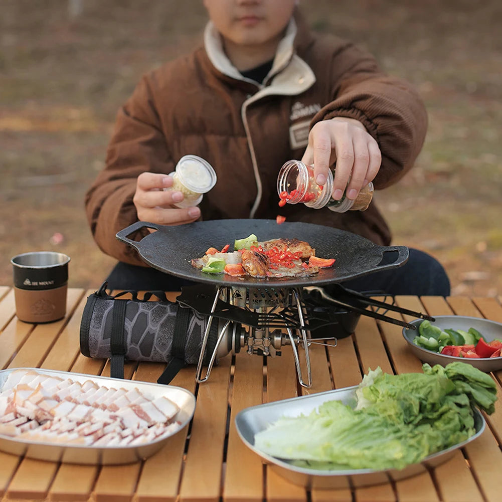 Portable Camping Spice Kit – 5 Clear Bottles