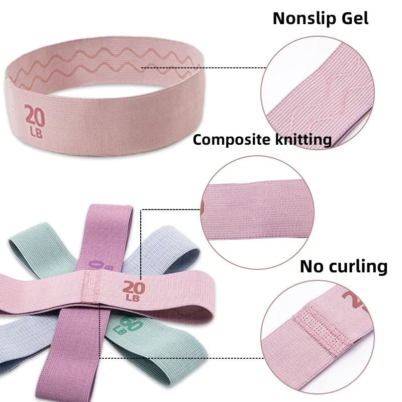 Fabric Resistance Bands – Yoga, Pilates & Home Workout Hip Circles