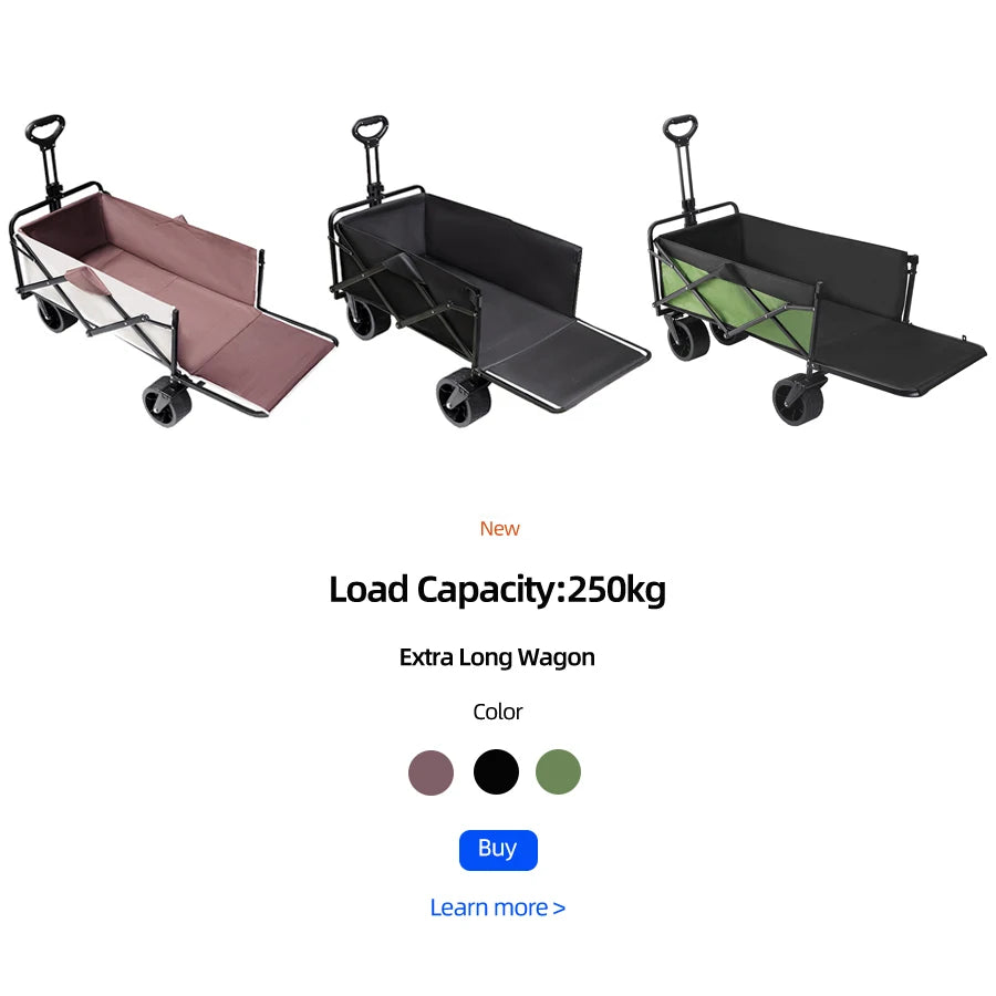 Heavy-Duty Folding Outdoor Utility Wagon