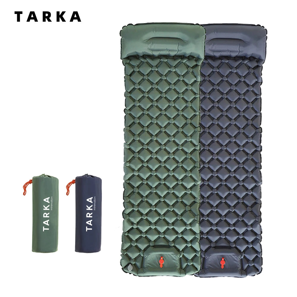 TARKA Self-Inflating Camping Mat – Air Cushion with Pillow for Hiking & Climbing