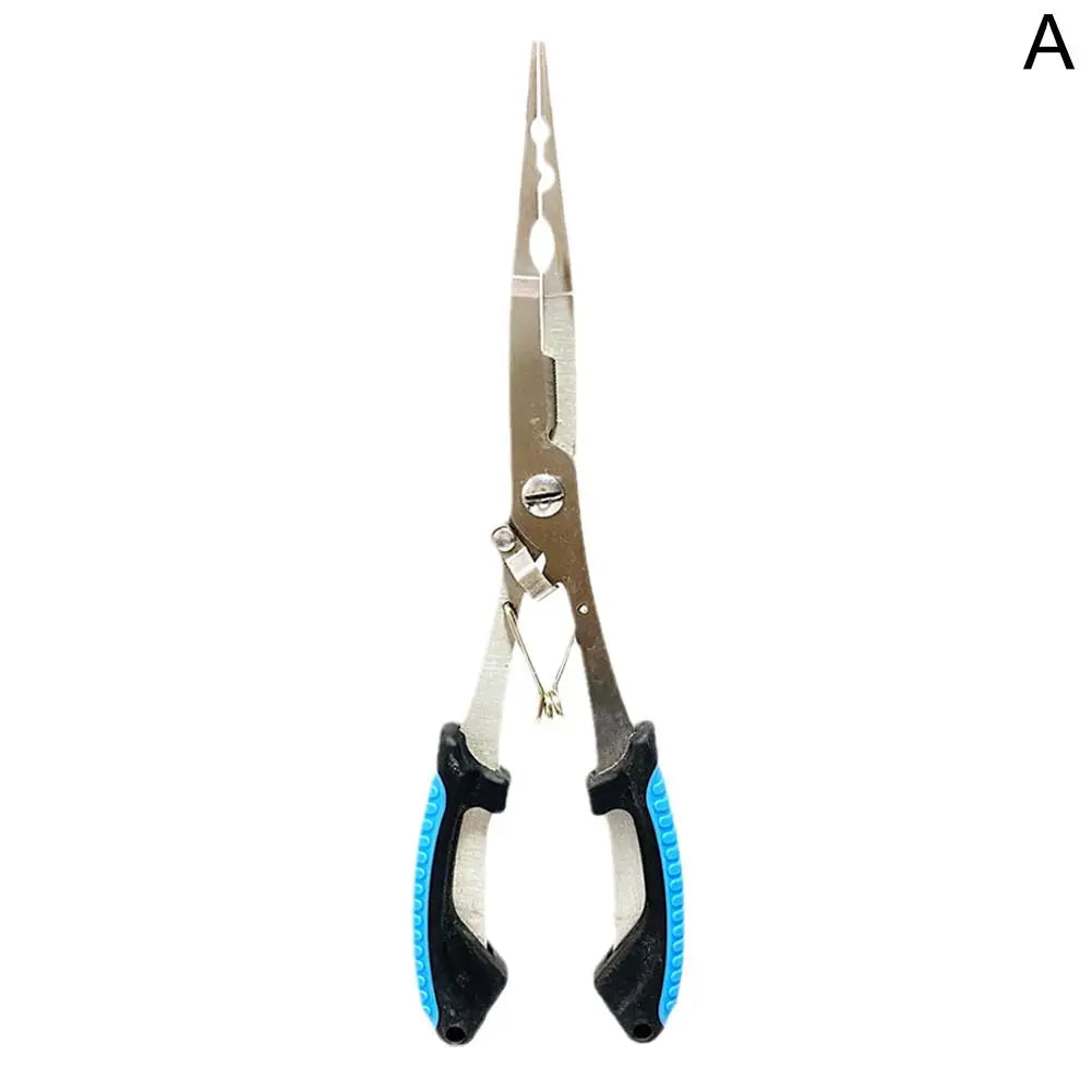 Stainless Steel Long Nose Fishing Pliers with Hook Remover