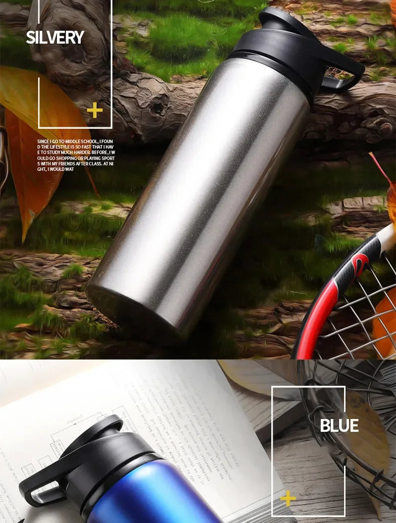 Metal Portable Water Bottle – Leakproof & Reusable Sports Travel Cup