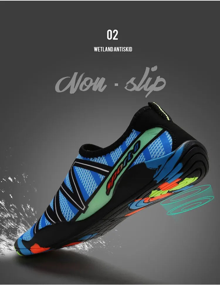 Feslisho Unisex Quick-Dry Water Shoes – Aqua Beach Sneakers