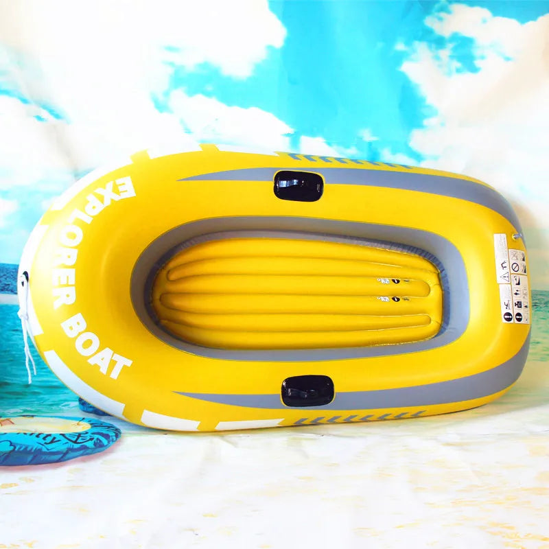 2-Person PVC Inflatable Boat – Leisure Fishing & Drifting Raft