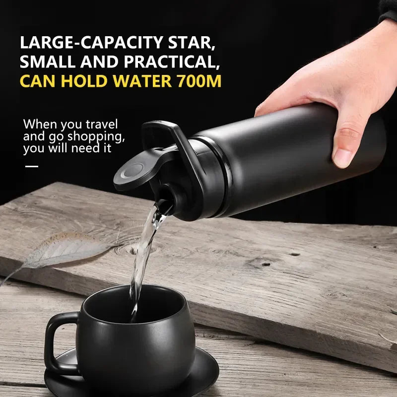 Metal Portable Water Bottle – Leakproof & Reusable Sports Travel Cup