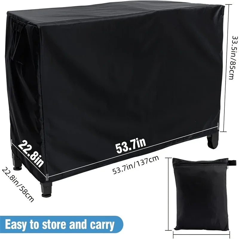 Waterproof 54-Inch Outdoor Prep Table Cover – Heavy Duty 420D BBQ Cover for Keter Unity XL Portable Cabinet