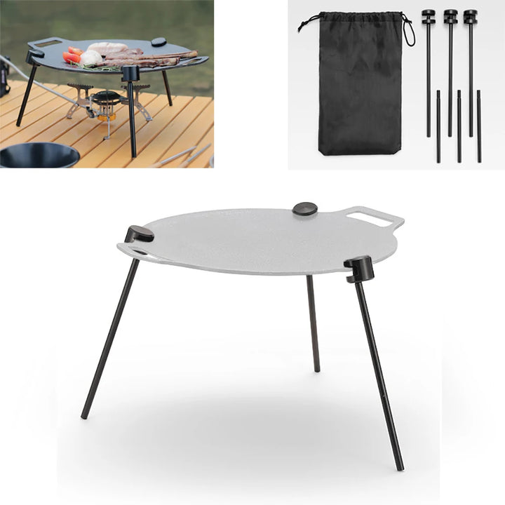 Outdoor Camping BBQ Tripod Grill Rack with Chain