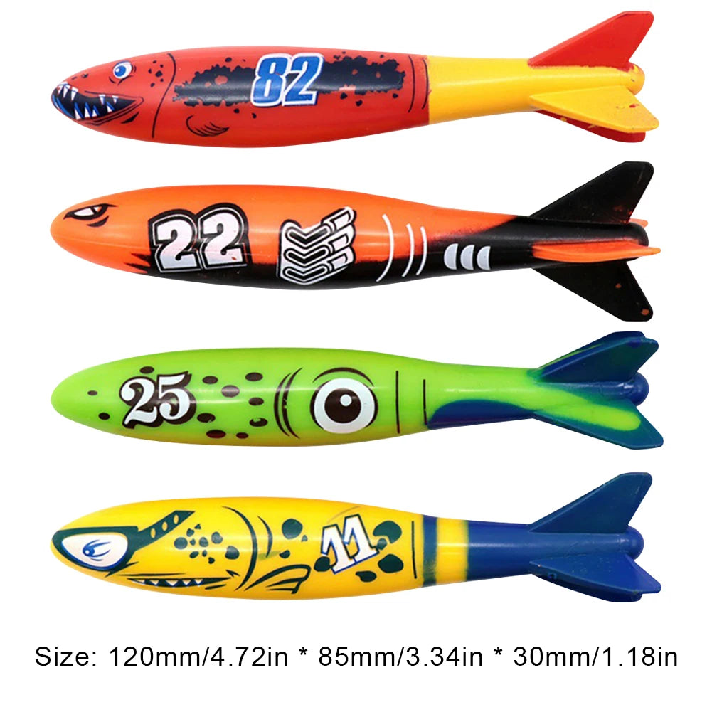 Kids Underwater Diving Toy Set – Cartoon Pool Throwing Game Toys