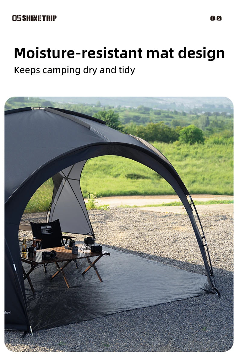 ShineTrip Waterproof Silver-Coated Camping Canopy