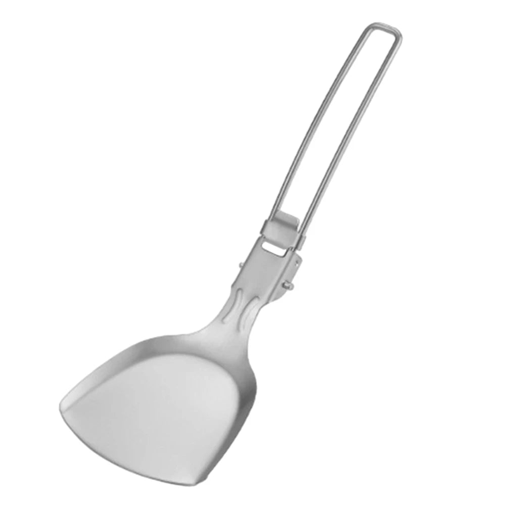 Folding Spatula Spoon – Stainless Steel Outdoor Cooking Tool