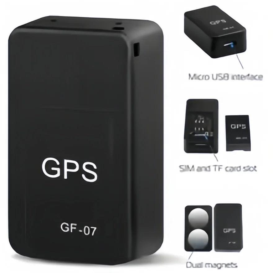 Mini GF07 GPS Tracker – Real-Time Tracking with Magnetic Mount & SIM Alert