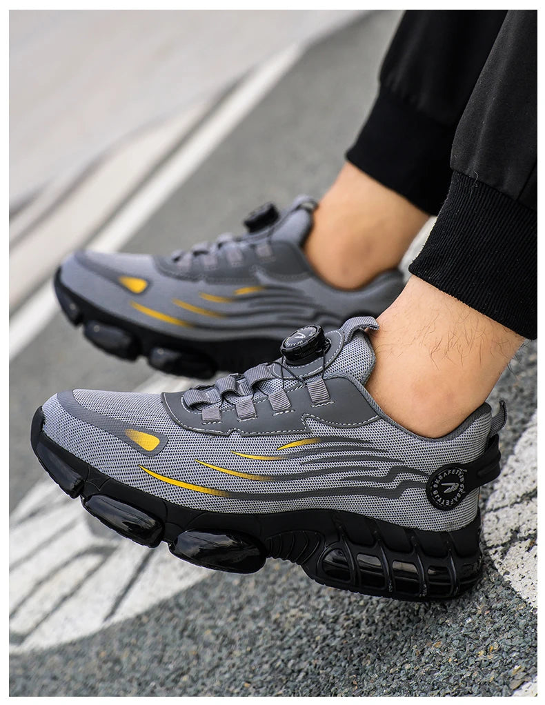 Men’s Safety Work Shoes – Anti-Smash, Anti-Puncture with Rotating Buckle