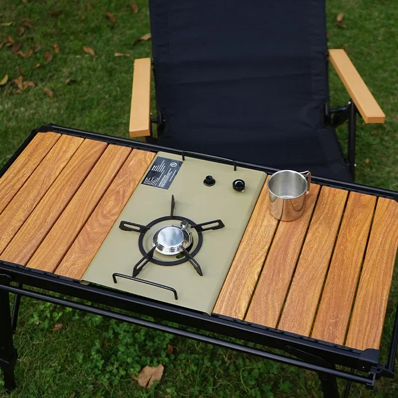 NOBANA&GLS Folding IGT BBQ Table – Adjustable & Lightweight