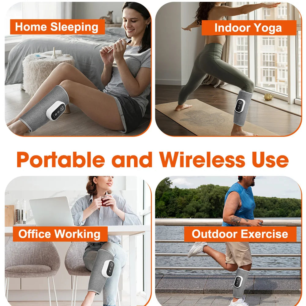 Electric Leg Massager – 3-Speed Hot Compress
