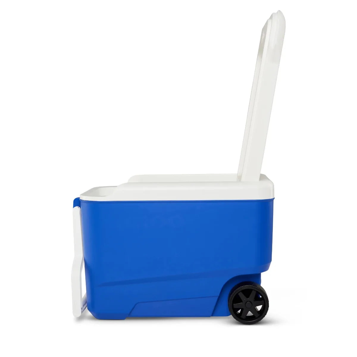 Blue Hard-Sided Wheeled Rotomolded Cooler – Camping & Outdoor