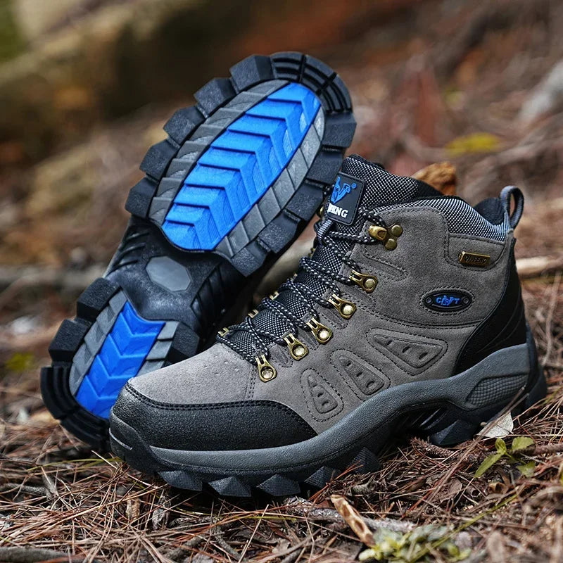 Plus Size Unisex High-Top Hiking Sneakers – Non-Slip Outdoor Boots