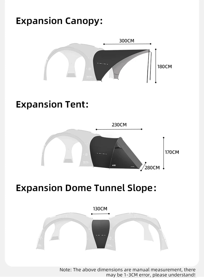 ShineTrip Waterproof Silver-Coated Camping Canopy