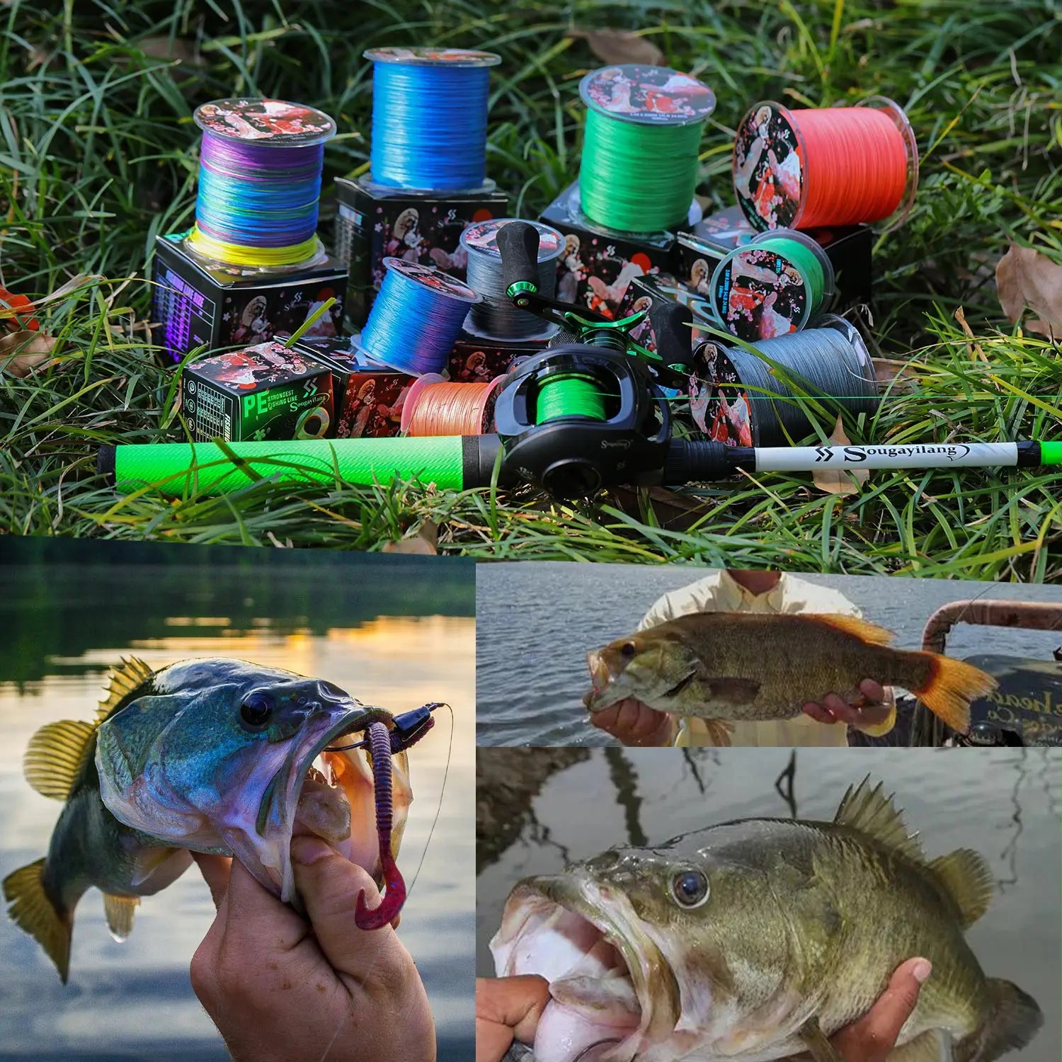 Sougayilang 300M 8-Strand Braided Fishing Line – Multifilament X8