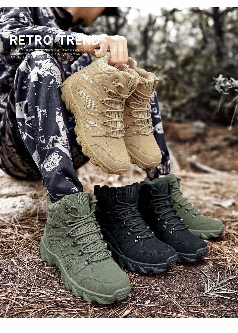 Men’s Tactical Combat Boots – Outdoor Hiking & Hunting