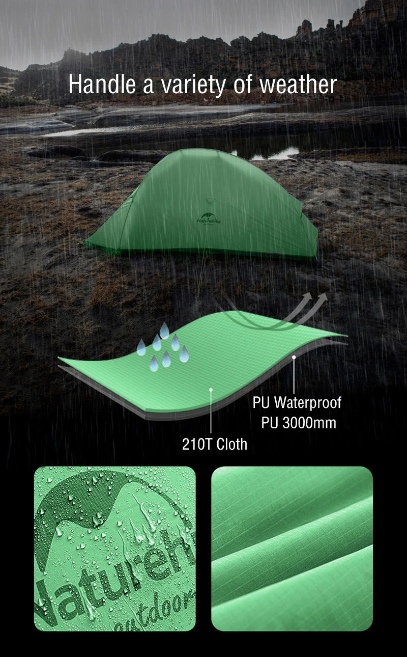 Naturehike Cloud Up 2 Tent – Ultralight Waterproof Camping & Hiking Shelter