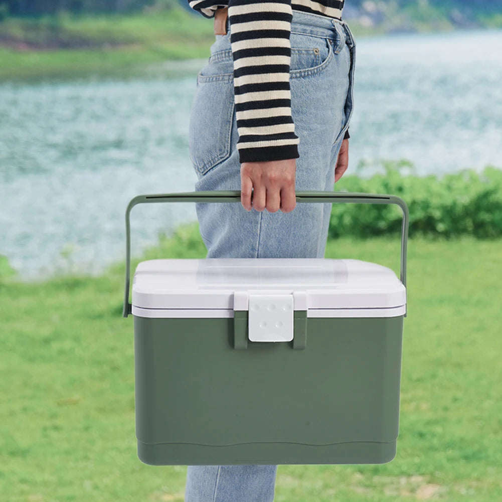 Portable Insulated Ice Cooler – 6/8/13L Hard Cooler with Handle