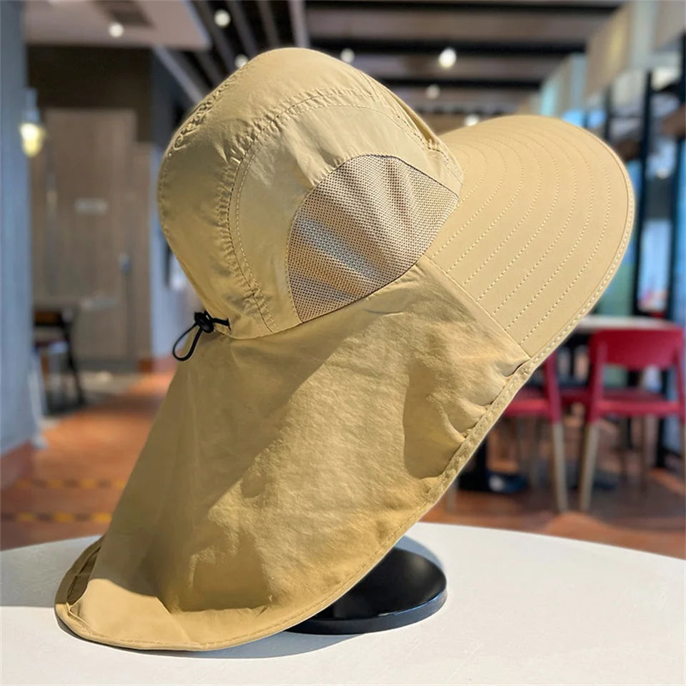 UV Protection Foldable Sun Hat with Mesh – Breathable Outdoor Hat for Men & Women