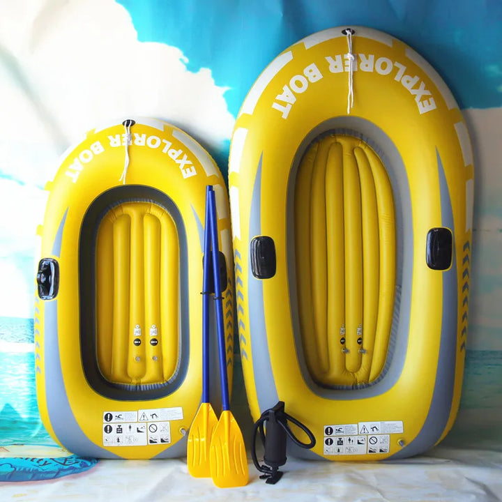 2-Person PVC Inflatable Boat – Leisure Fishing & Drifting Raft