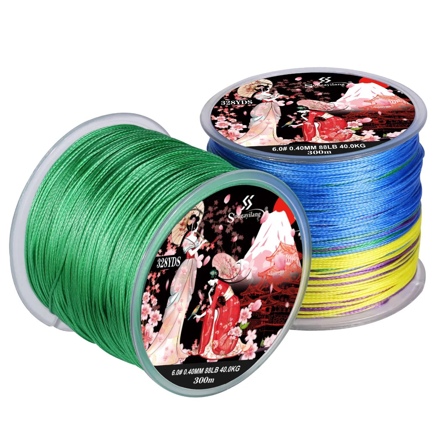 Sougayilang 300M 8-Strand Braided Fishing Line – Multifilament X8