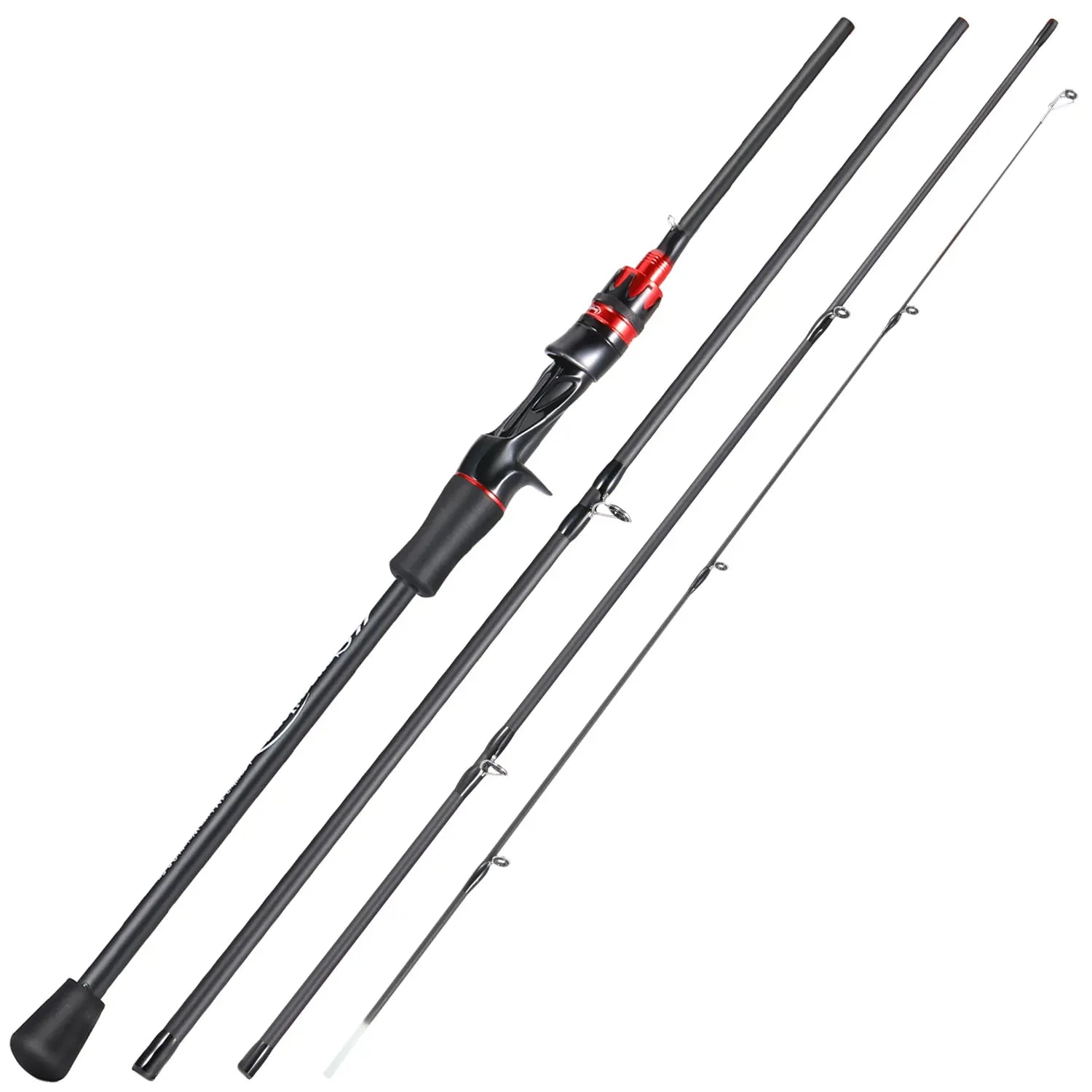 Sougayilang 2.1m Ultralight Carbon Spinning Casting Rod – 4-Section