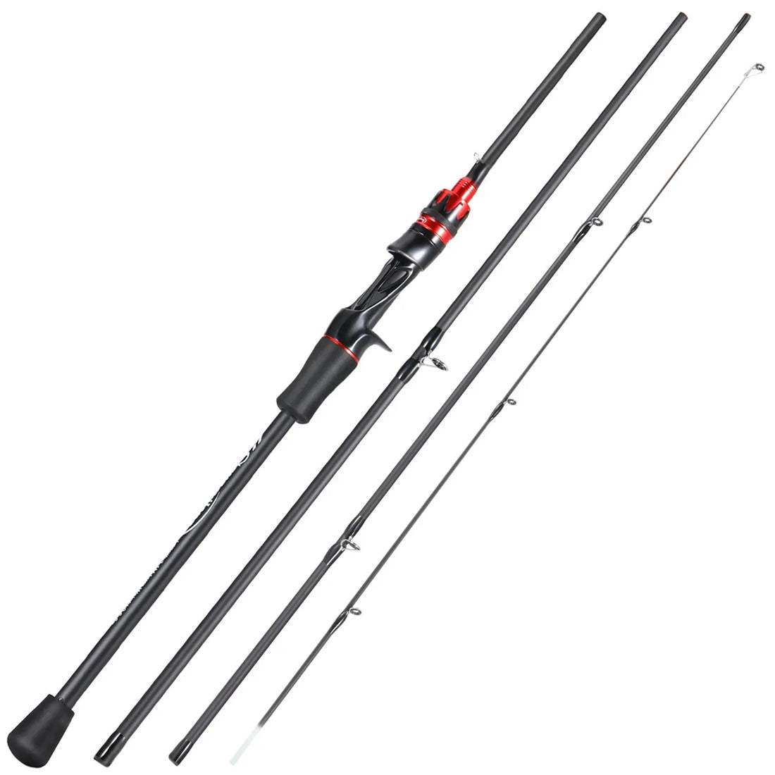 Sougayilang 2.1m Ultralight Carbon Spinning Casting Rod – 4-Section