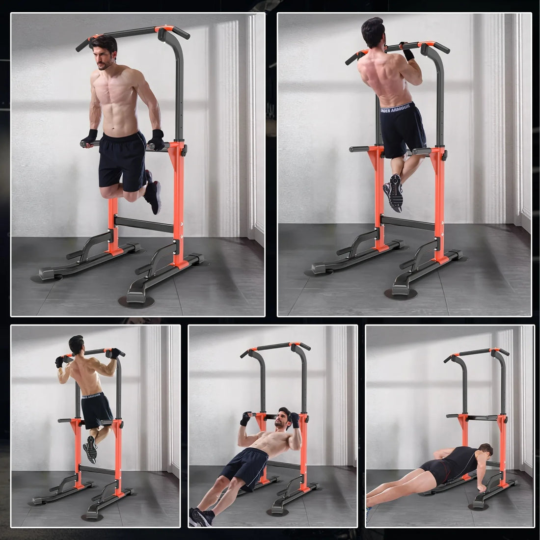 Multifunctional Pull-Up Bar - Power Cages For Ultimate Strength Training Fitness Muscle Building Workout Heavy-Duty Adjustable