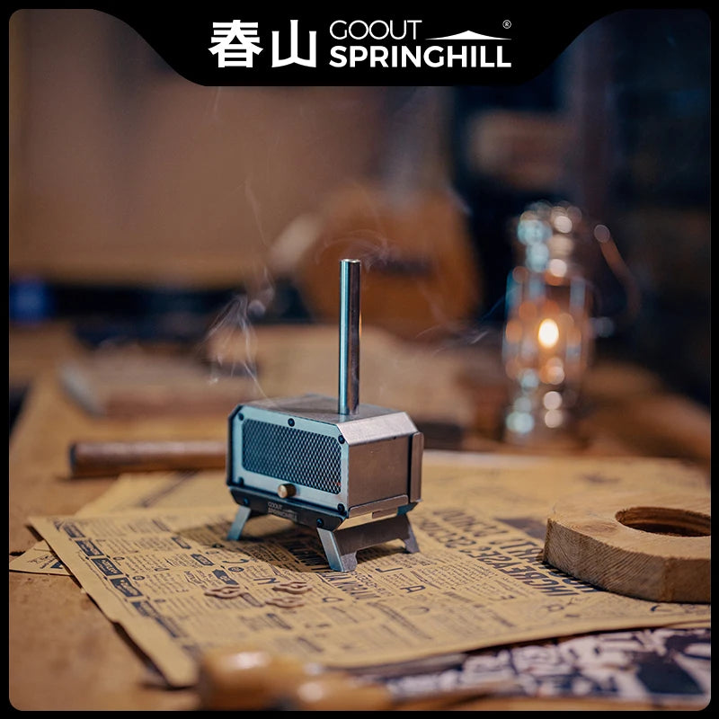 Goout Springhill Mini Woodstove – Portable Camping & Incense Burner