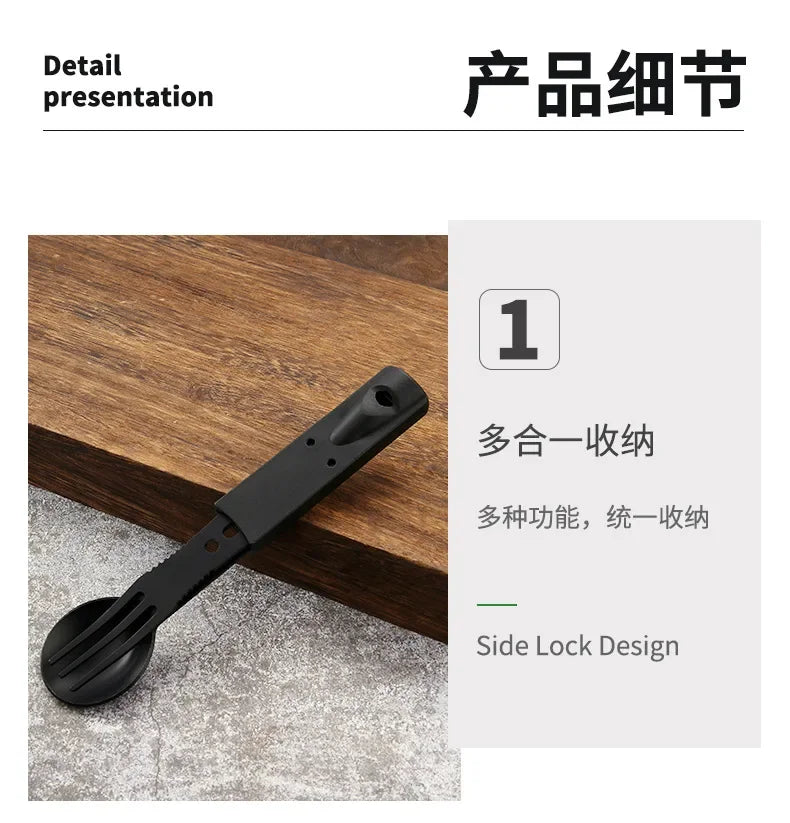 Multifunction Camping Knife & Tableware Set