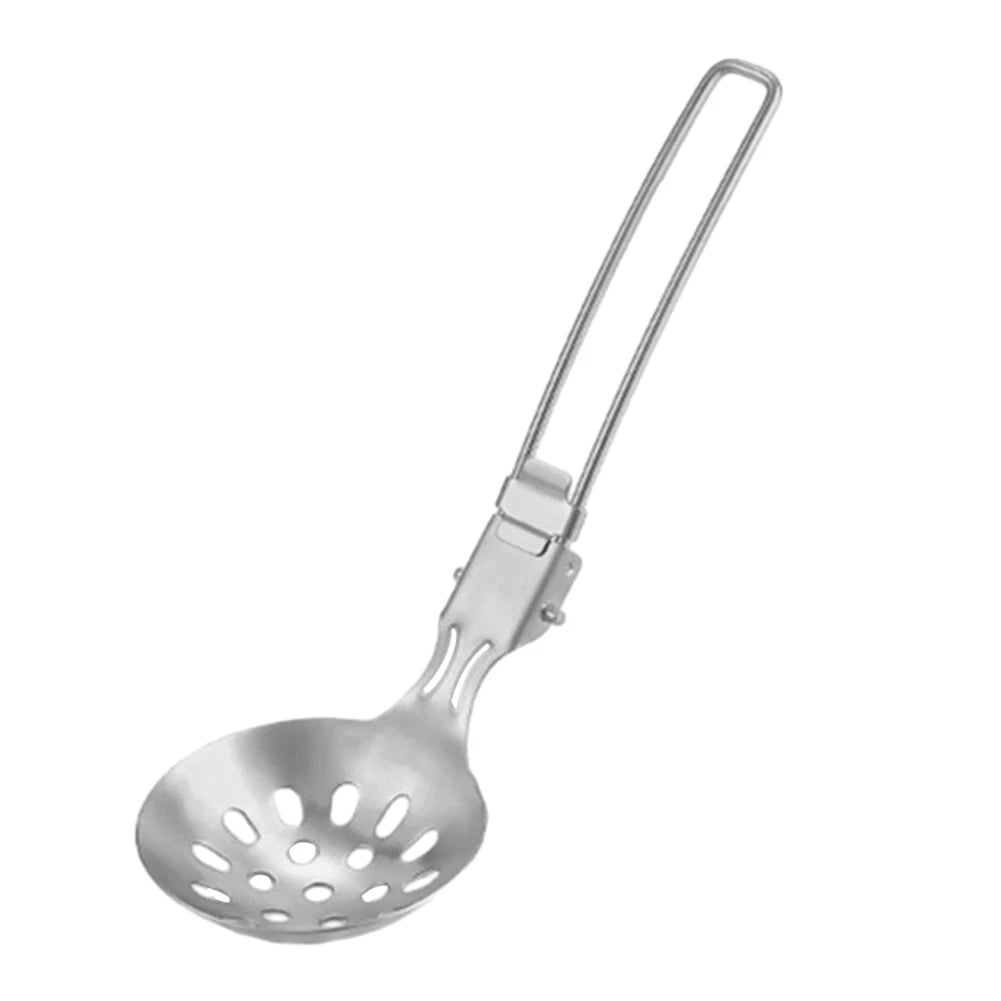 Folding Spatula Spoon – Stainless Steel Outdoor Cooking Tool